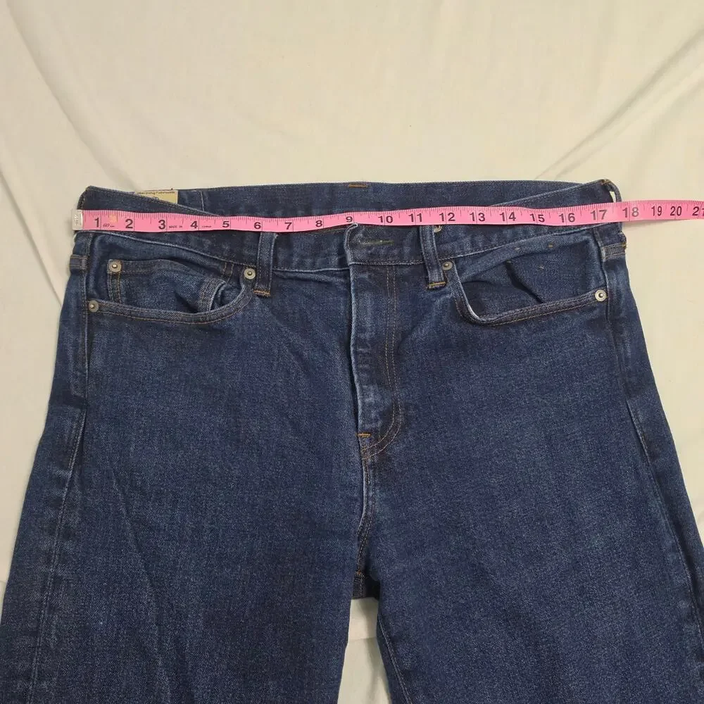 J.Crew 770 Straight Fit Jeans Men’s 34x32 Dark Wash Stretch Denim Blue